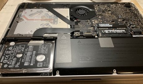 Extraction disque HDD macbook pro 